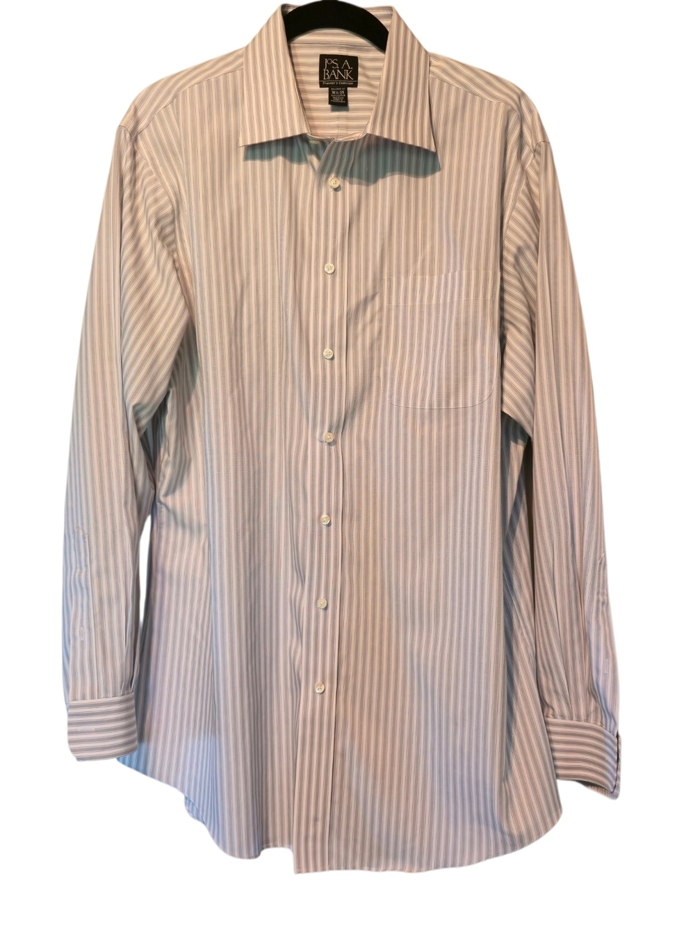 Jos. A. Bank Men's Blue Stripe Dress Shirt - Classic Fit